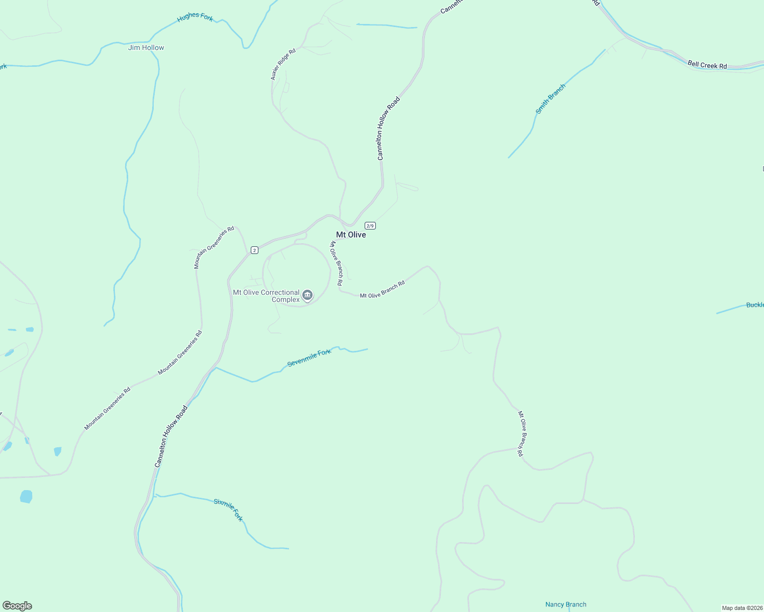 map of restaurants, bars, coffee shops, grocery stores, and more near 5313 Mount Olive Branch Road in Gauley Bridge