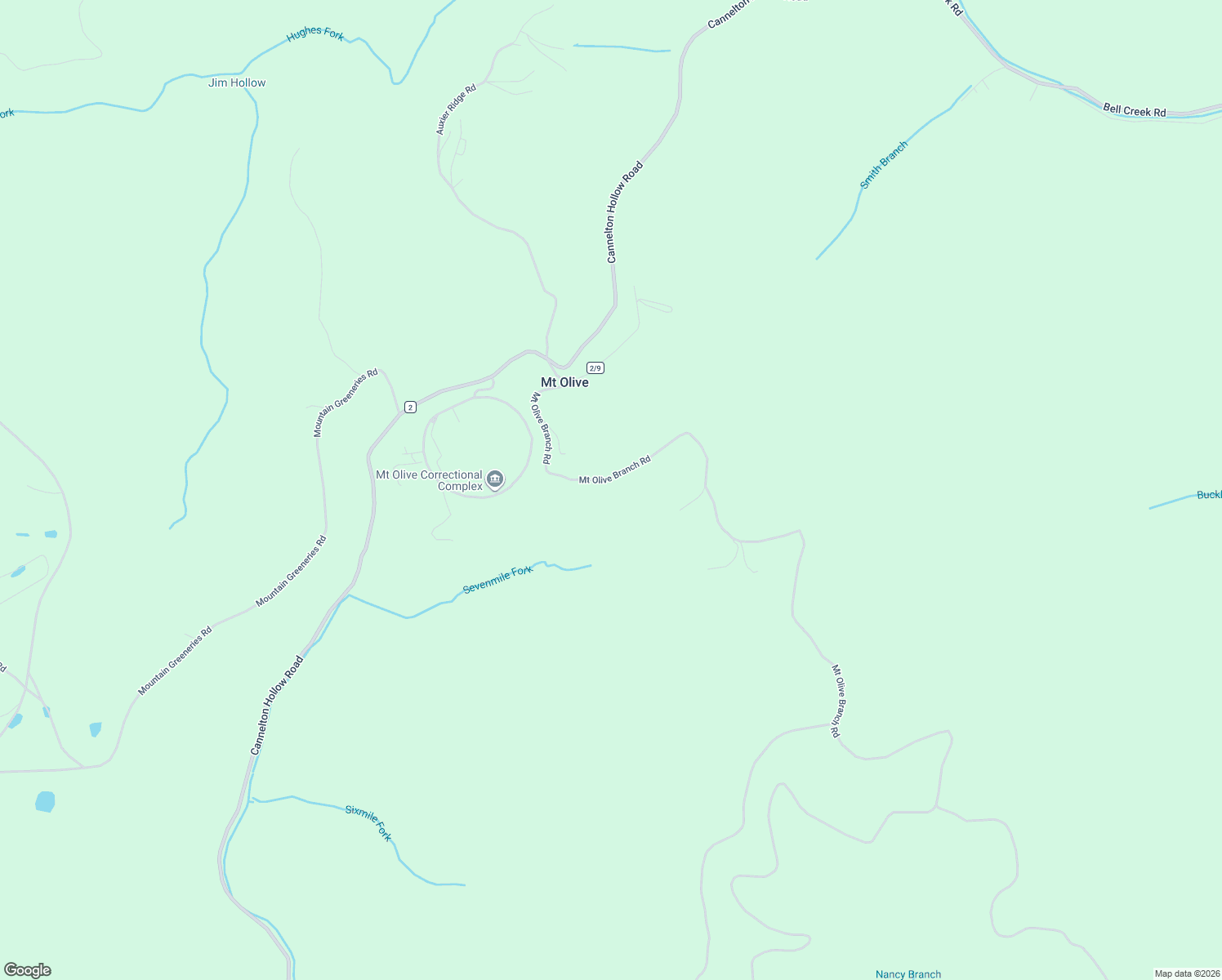 map of restaurants, bars, coffee shops, grocery stores, and more near 5313 Mount Olive Branch Road in Gauley Bridge