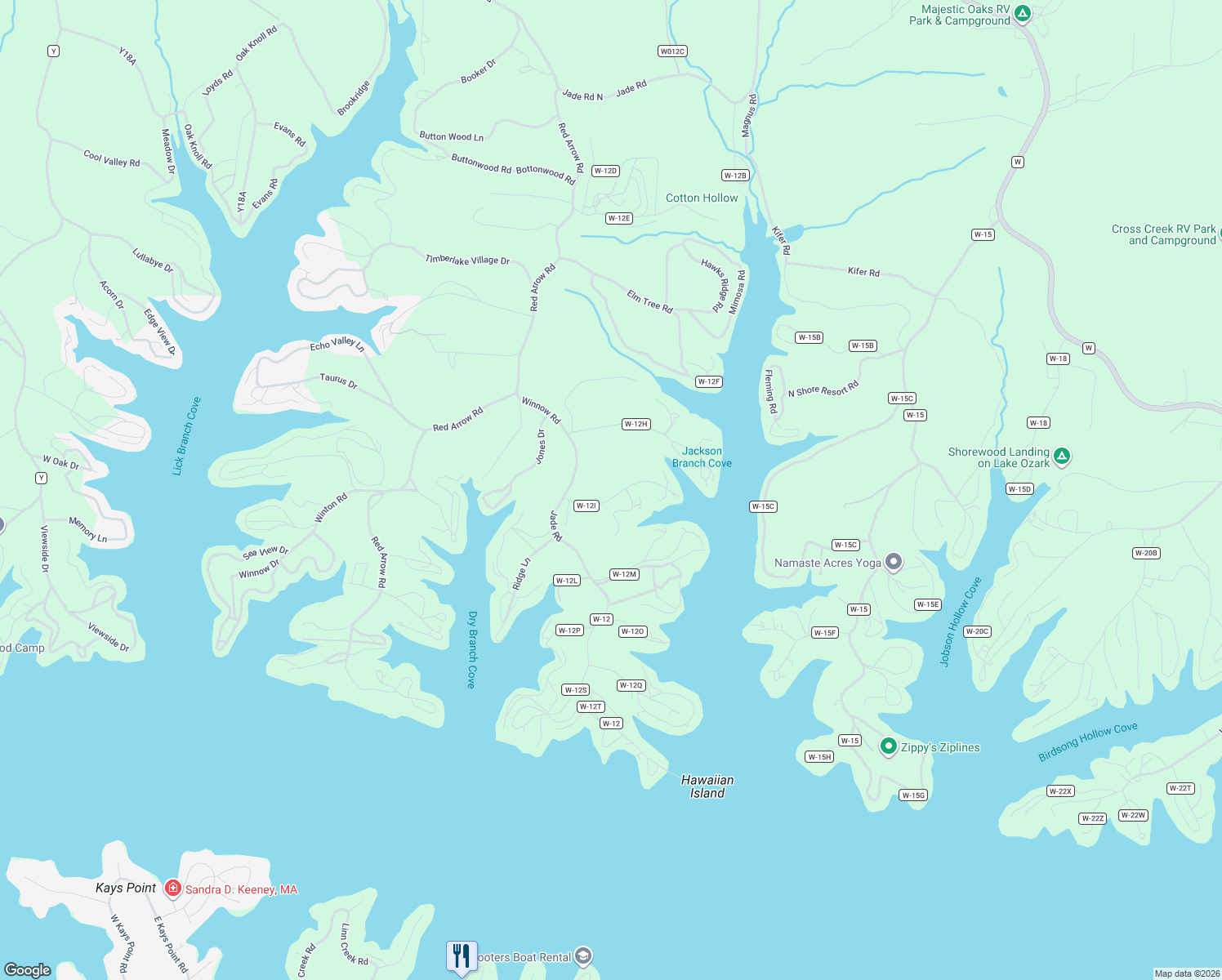 map of restaurants, bars, coffee shops, grocery stores, and more near 29 County Road W-12I in Rocky Mount