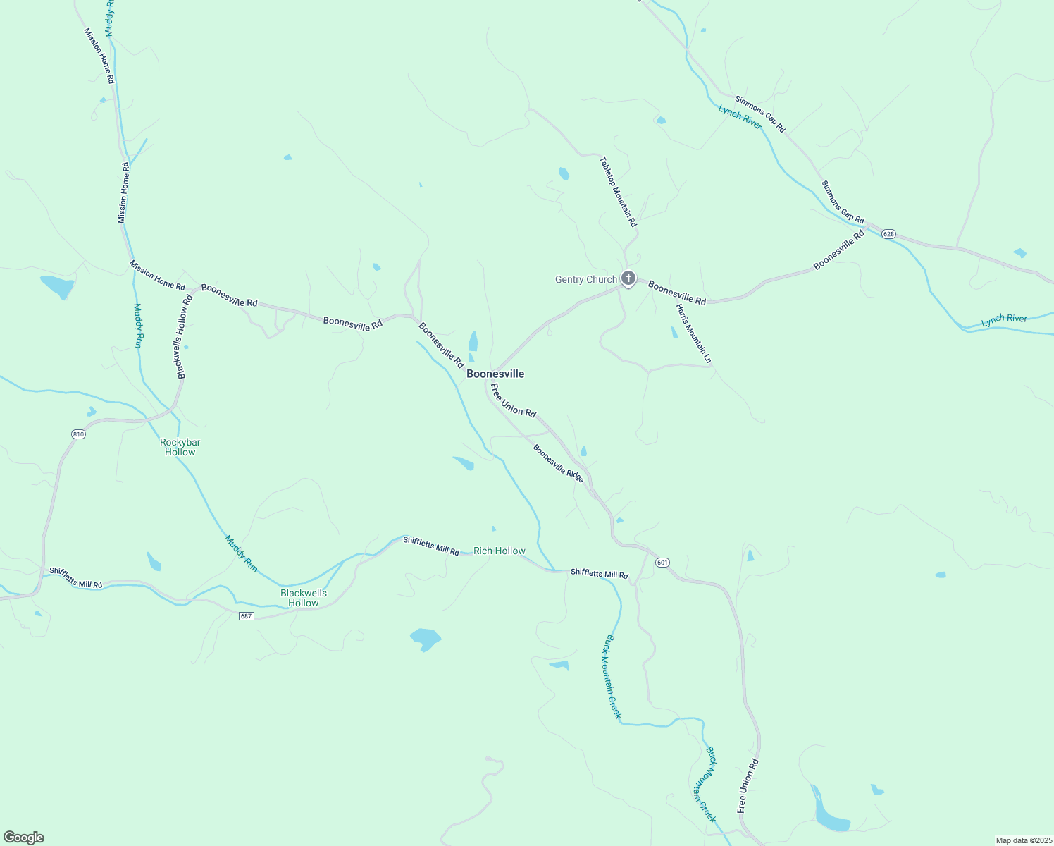 map of restaurants, bars, coffee shops, grocery stores, and more near 7230 Free Union Road in Free Union