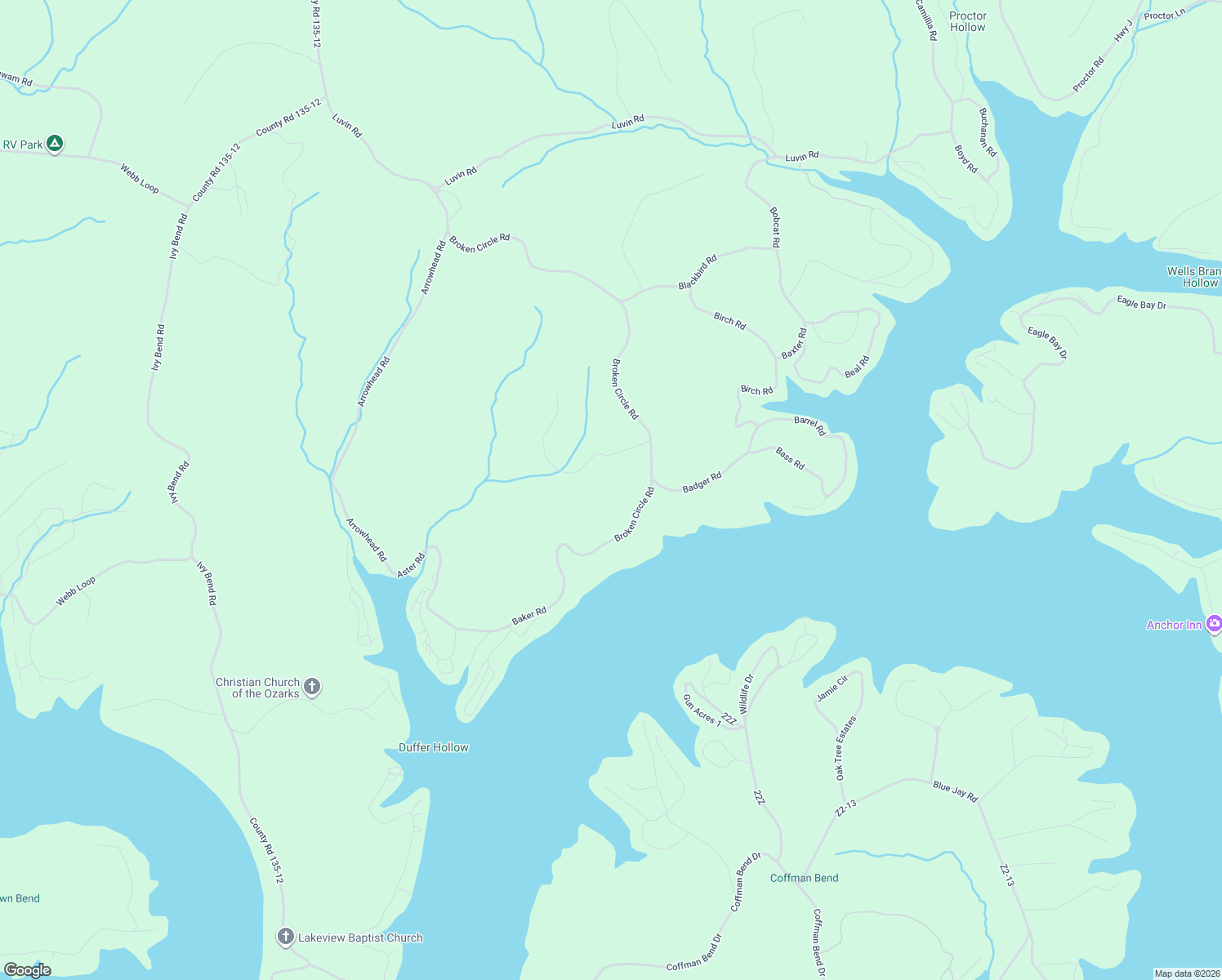 map of restaurants, bars, coffee shops, grocery stores, and more near Brocken Circle Road in Stover