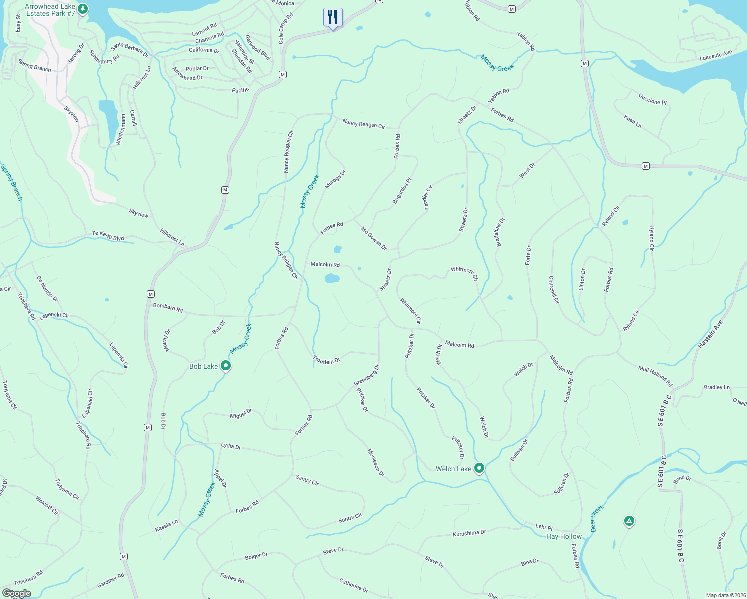 map of restaurants, bars, coffee shops, grocery stores, and more near Gee Place in Benton County