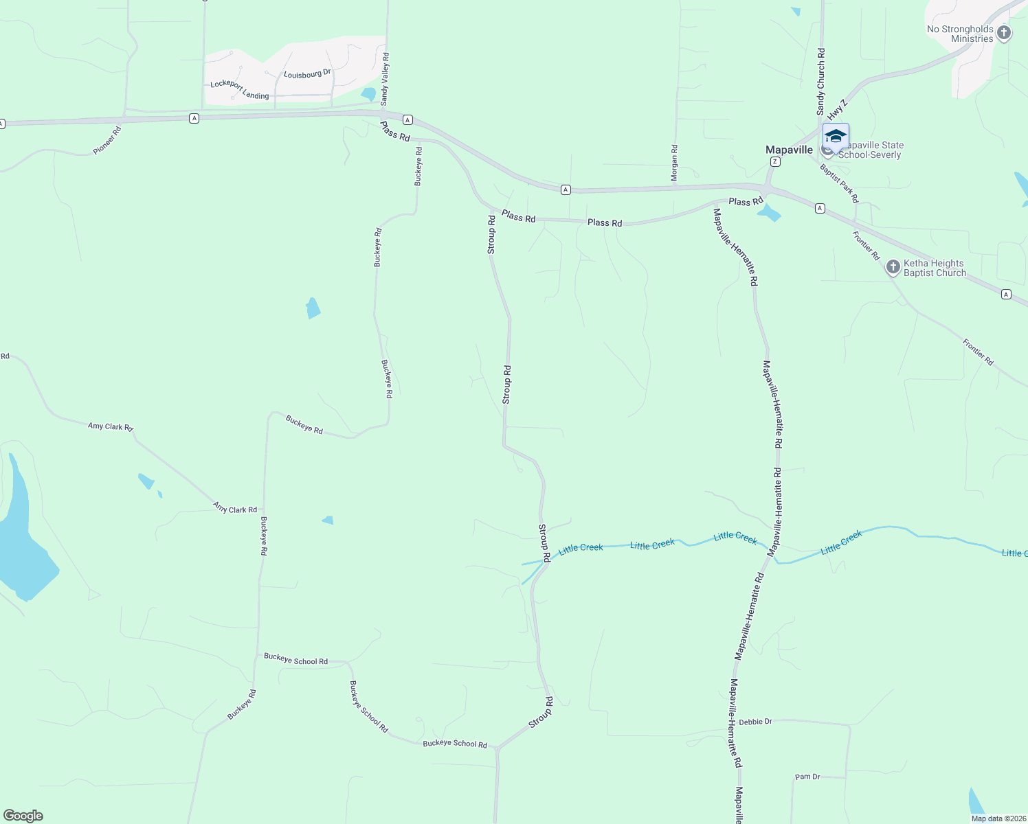 map of restaurants, bars, coffee shops, grocery stores, and more near 10335 Stroup Road in Festus