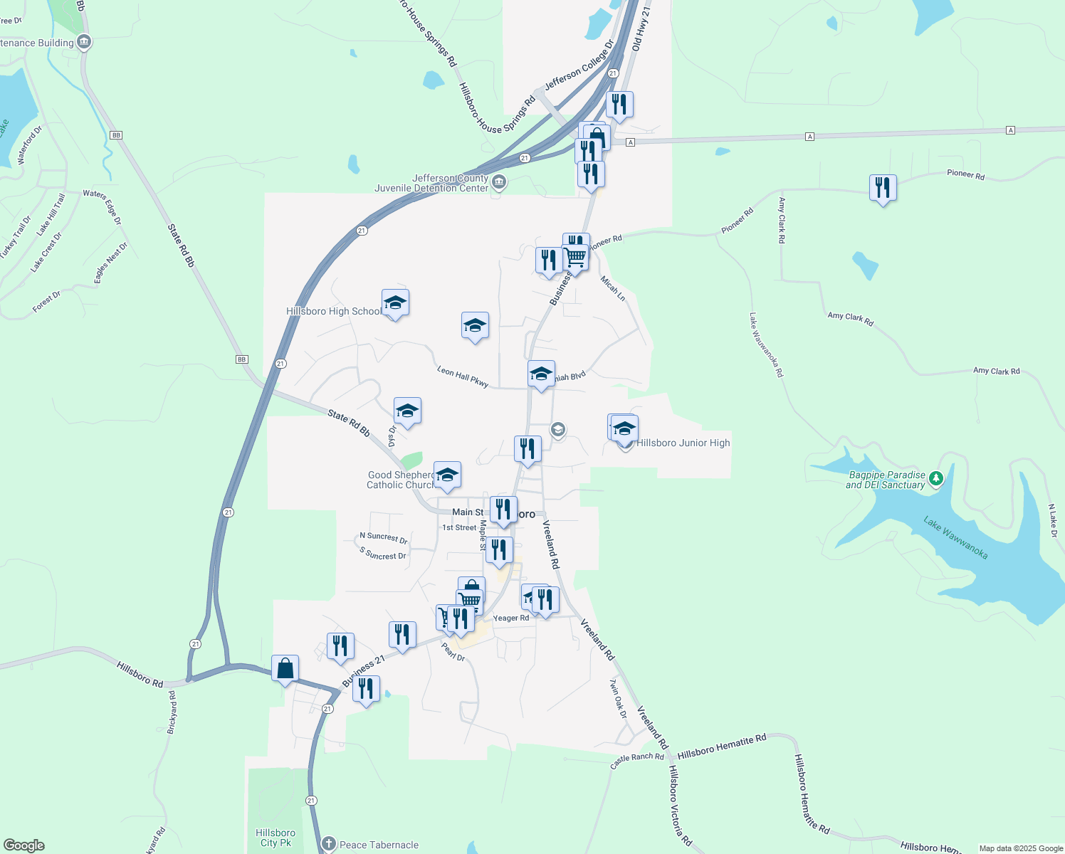 107 Hi Crest Street, Hillsboro MO Walk Score