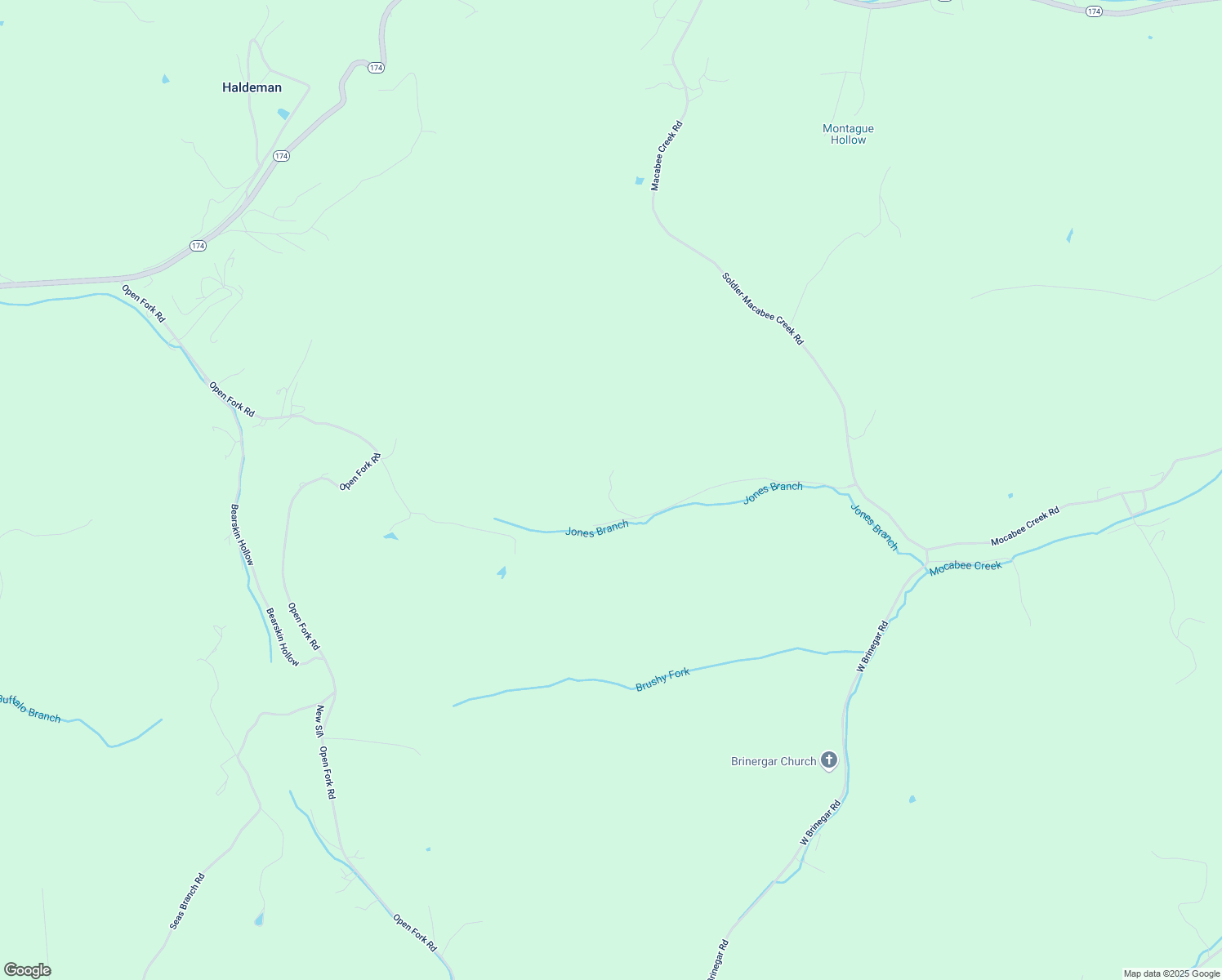 map of restaurants, bars, coffee shops, grocery stores, and more near Jones Branch in Carter County