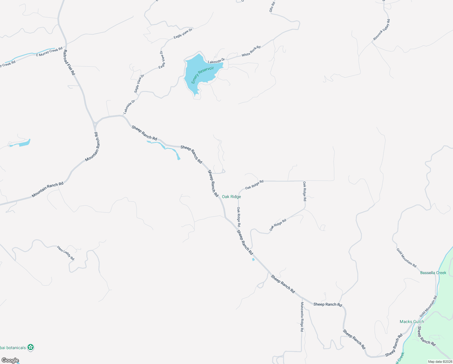 map of restaurants, bars, coffee shops, grocery stores, and more near 8531 Sheep Ranch Road in Mountain Ranch