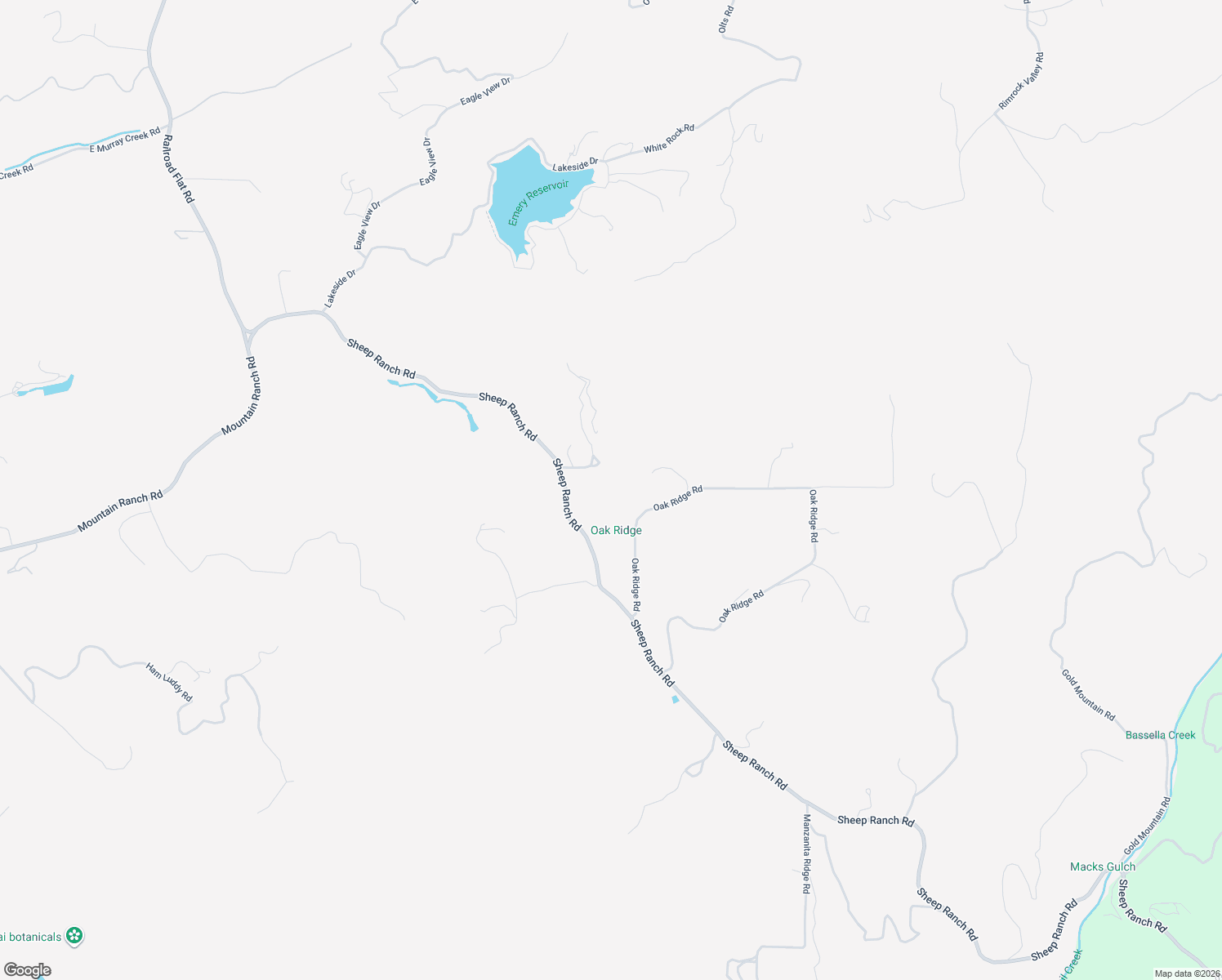 map of restaurants, bars, coffee shops, grocery stores, and more near 8531 Sheep Ranch Road in Mountain Ranch