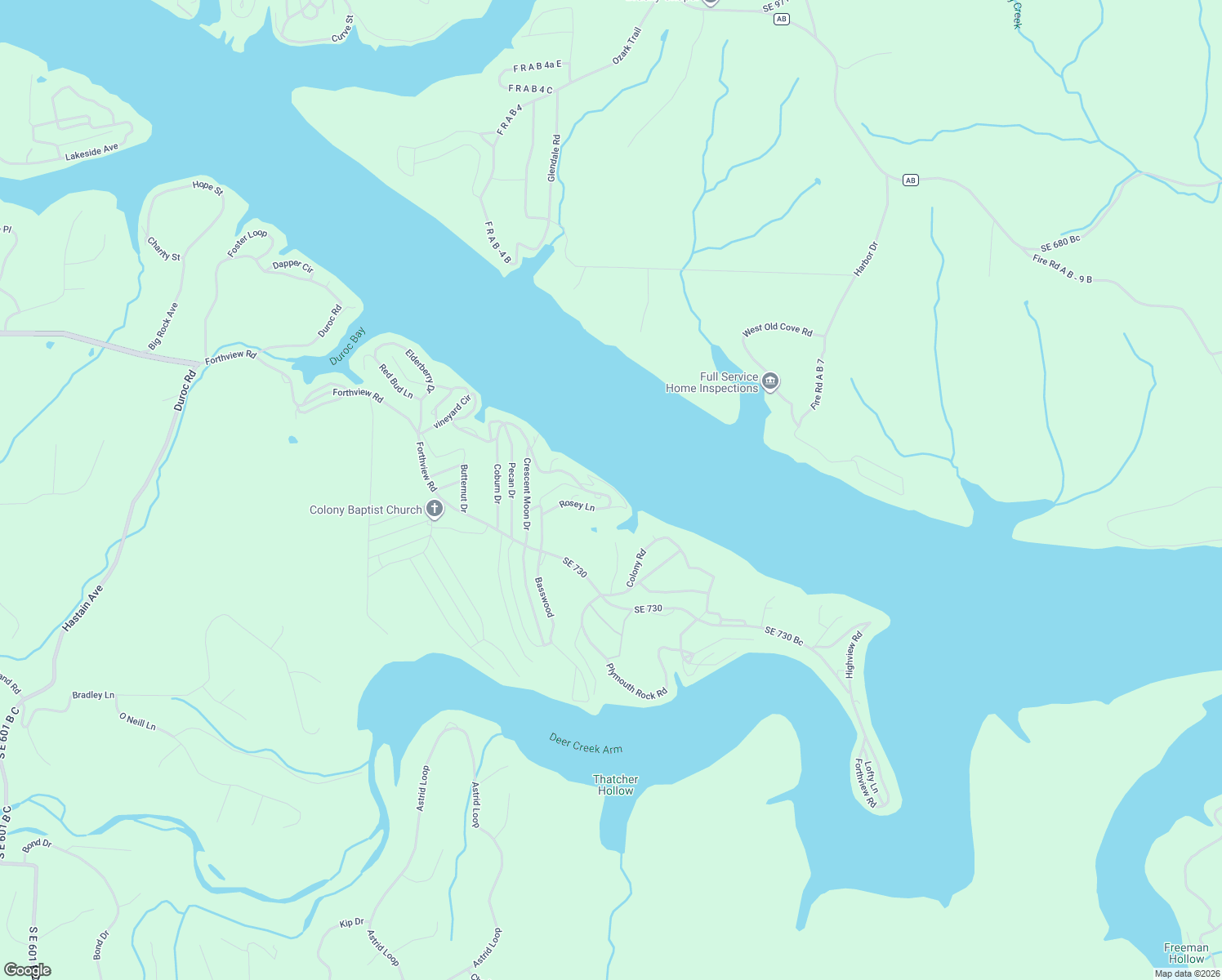 map of restaurants, bars, coffee shops, grocery stores, and more near 30601-30699 Knotty Lane in Edwards