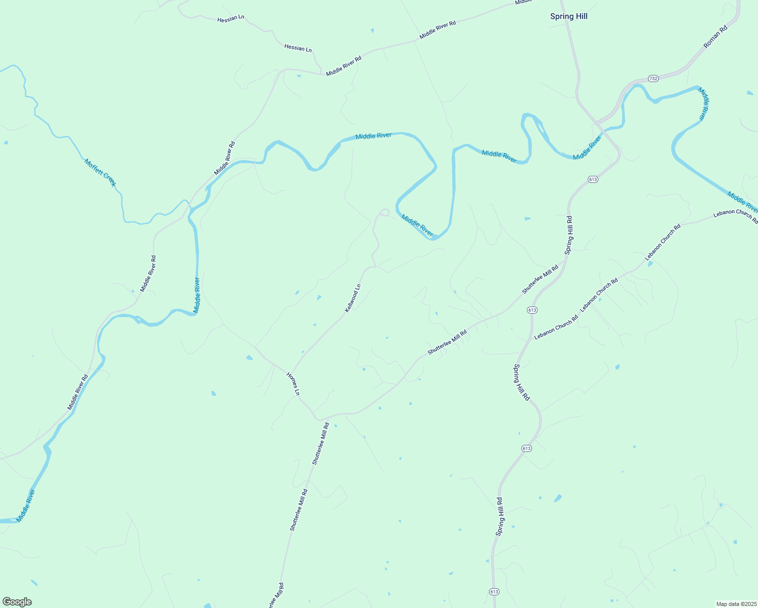 map of restaurants, bars, coffee shops, grocery stores, and more near 169 Kellwood Lane in Staunton