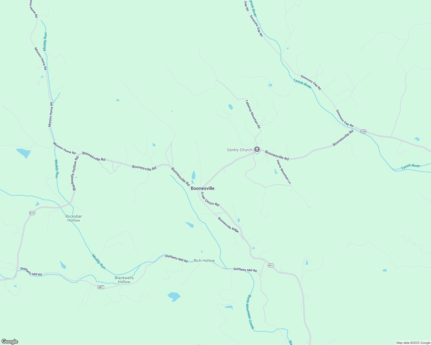 map of restaurants, bars, coffee shops, grocery stores, and more near 2750 Boonesville Road in Free Union