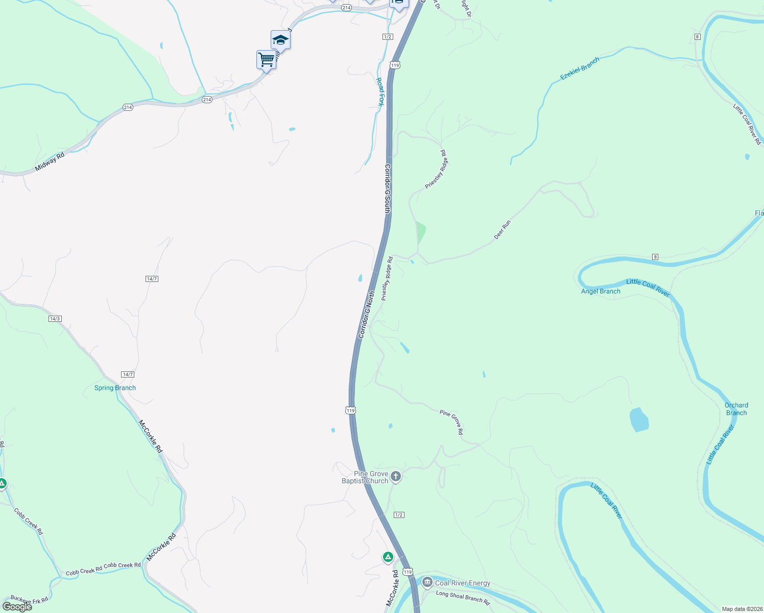 map of restaurants, bars, coffee shops, grocery stores, and more near 27 Priestley Ridge Road in Sumerco