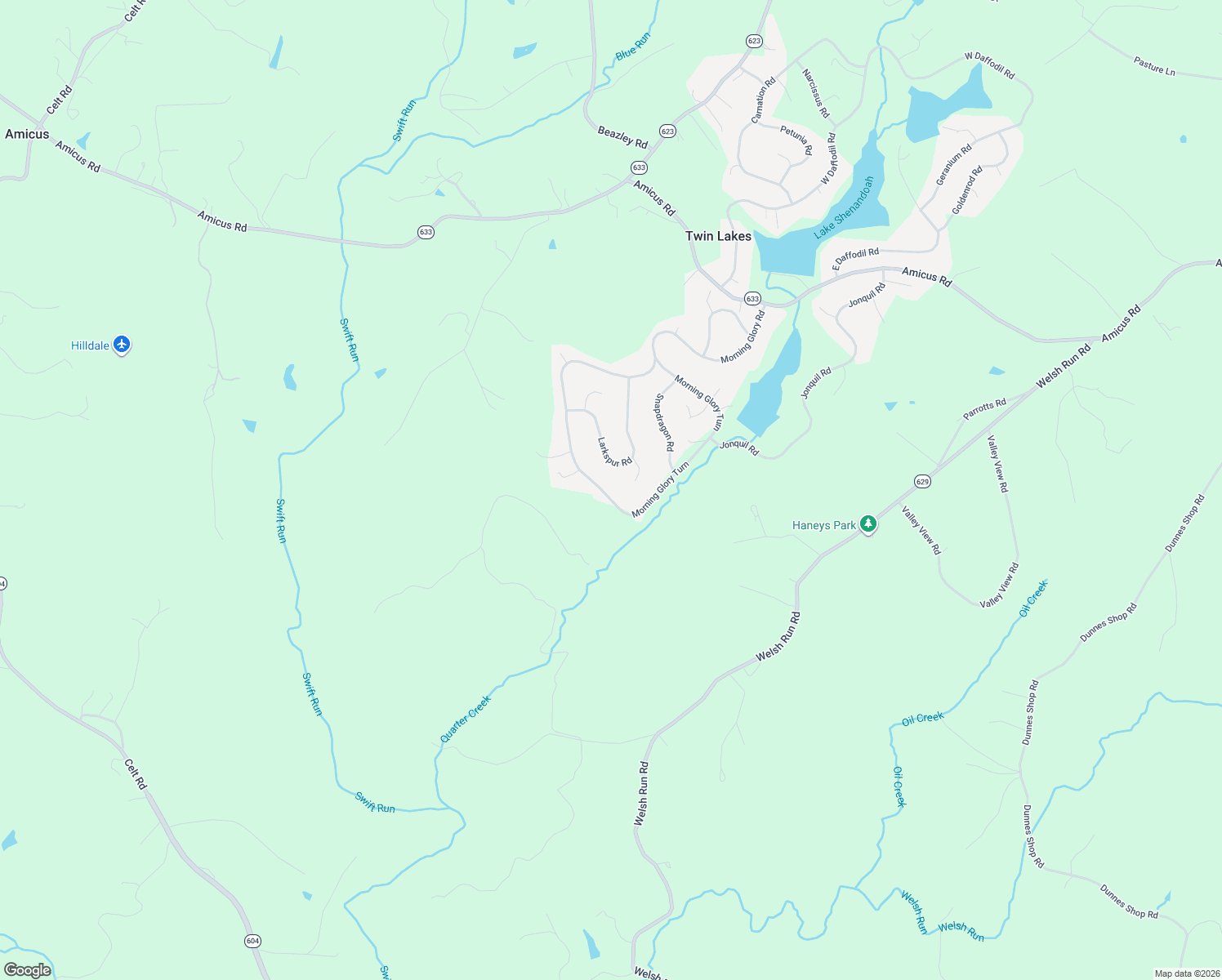map of restaurants, bars, coffee shops, grocery stores, and more near 744 Morning Glory Turn in Ruckersville
