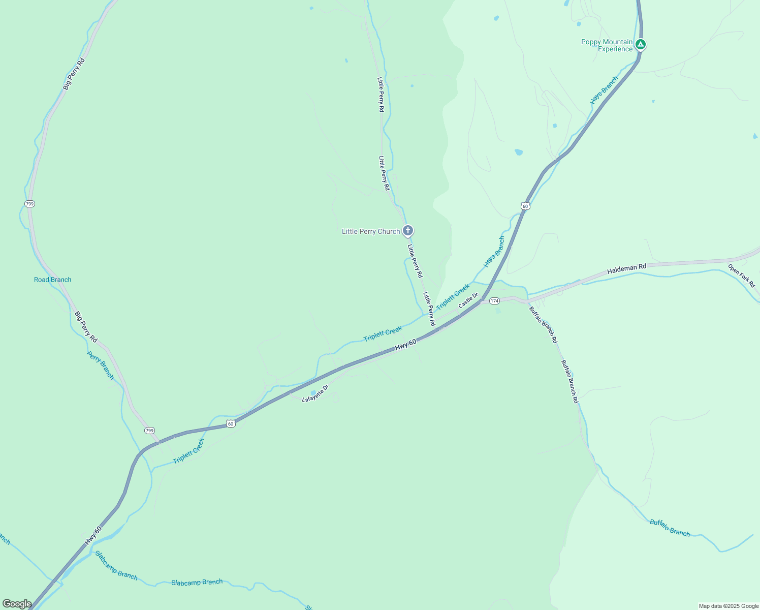 map of restaurants, bars, coffee shops, grocery stores, and more near 255 Little Perry Road in Morehead