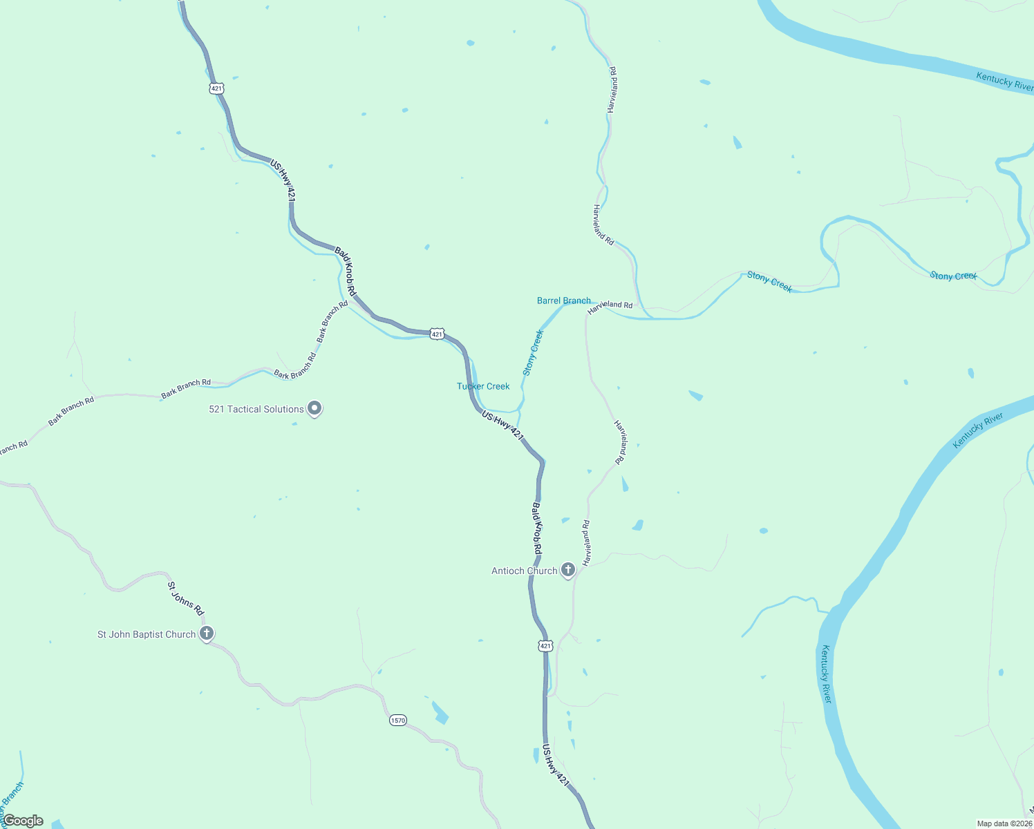 map of restaurants, bars, coffee shops, grocery stores, and more near 4640 Bald Knob Road in Frankfort