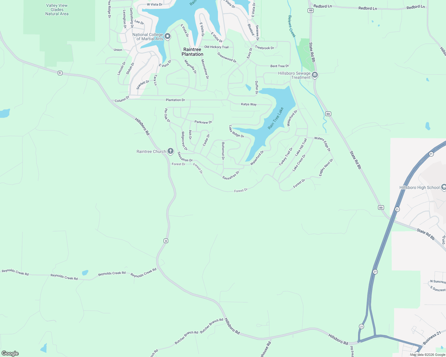 map of restaurants, bars, coffee shops, grocery stores, and more near 9914 Sassafras Drive in Hillsboro