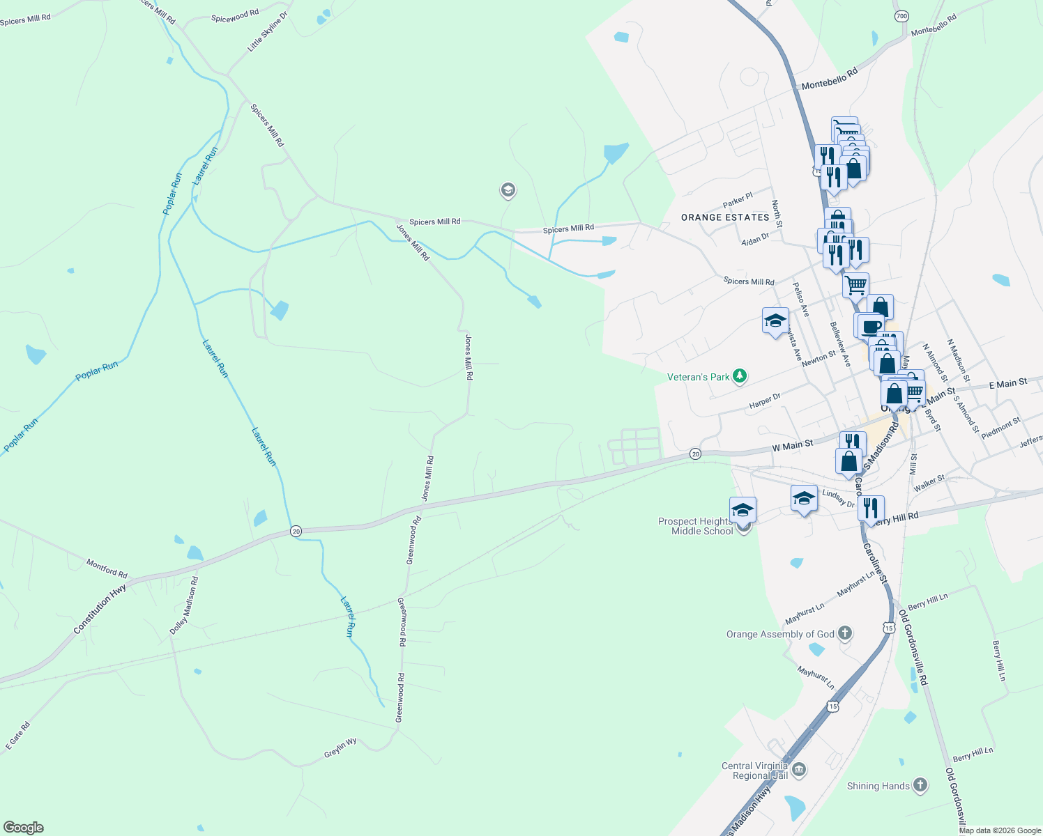 map of restaurants, bars, coffee shops, grocery stores, and more near 11455 Westwind Drive in Orange