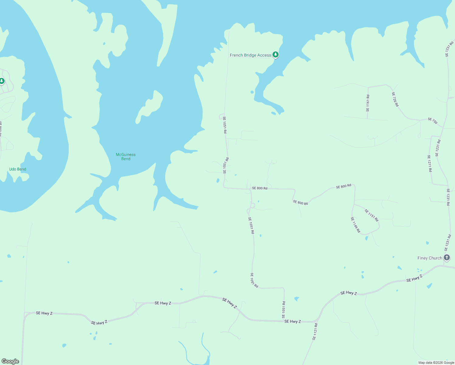 map of restaurants, bars, coffee shops, grocery stores, and more near 778 Southeast 1051 Road in Deepwater