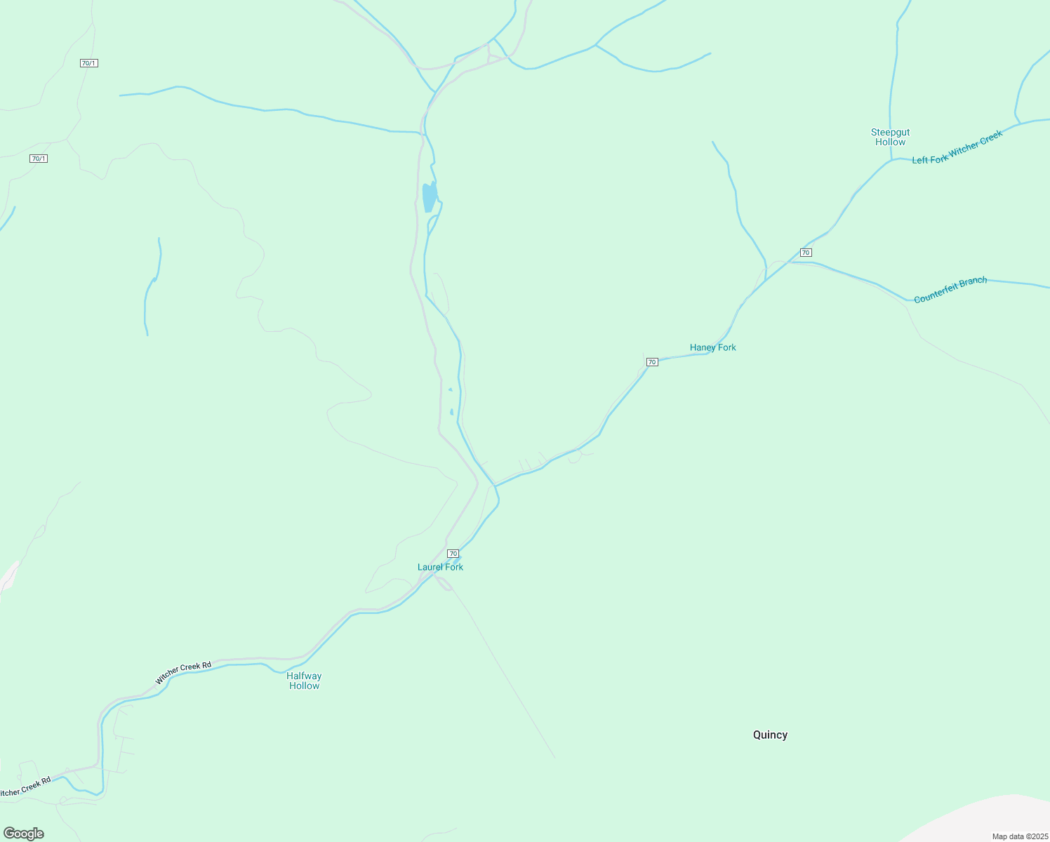 map of restaurants, bars, coffee shops, grocery stores, and more near 4739 Witcher Creek Road in Belle