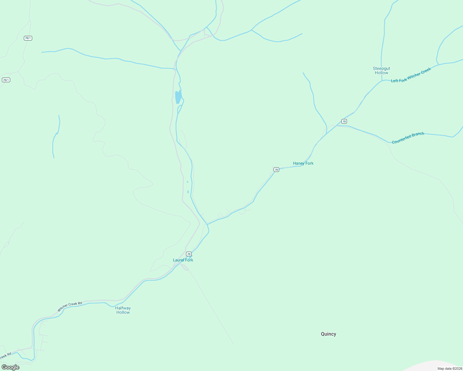 map of restaurants, bars, coffee shops, grocery stores, and more near 4955 Witcher Creek Road in Belle