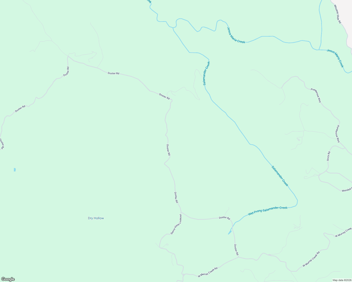 map of restaurants, bars, coffee shops, grocery stores, and more near 7495 Doster Road in Mountain Ranch