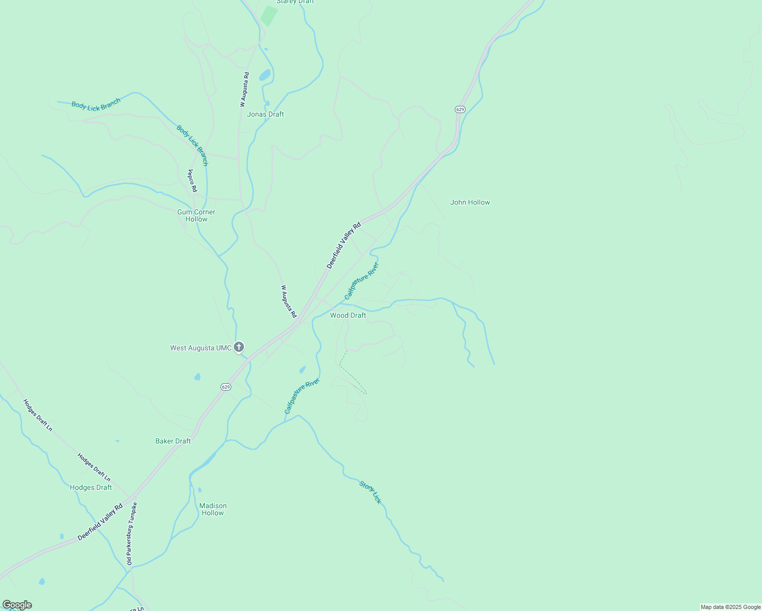 map of restaurants, bars, coffee shops, grocery stores, and more near 151 Stony Brook Road in West Augusta