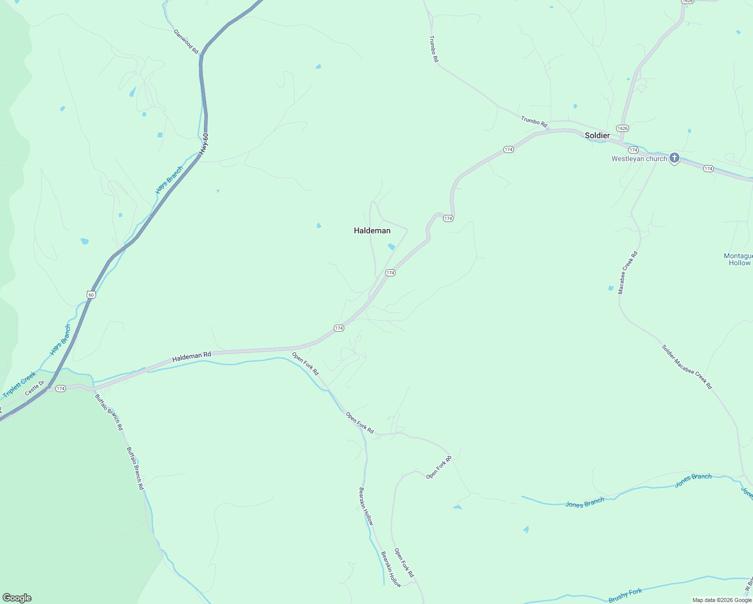 map of restaurants, bars, coffee shops, grocery stores, and more near 1743 Haldeman Road in Morehead