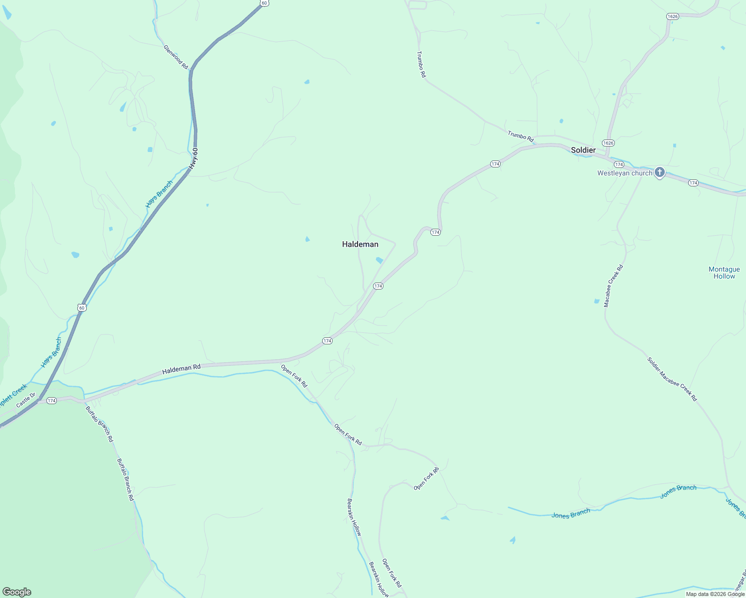 map of restaurants, bars, coffee shops, grocery stores, and more near 1743 Haldeman Road in Morehead