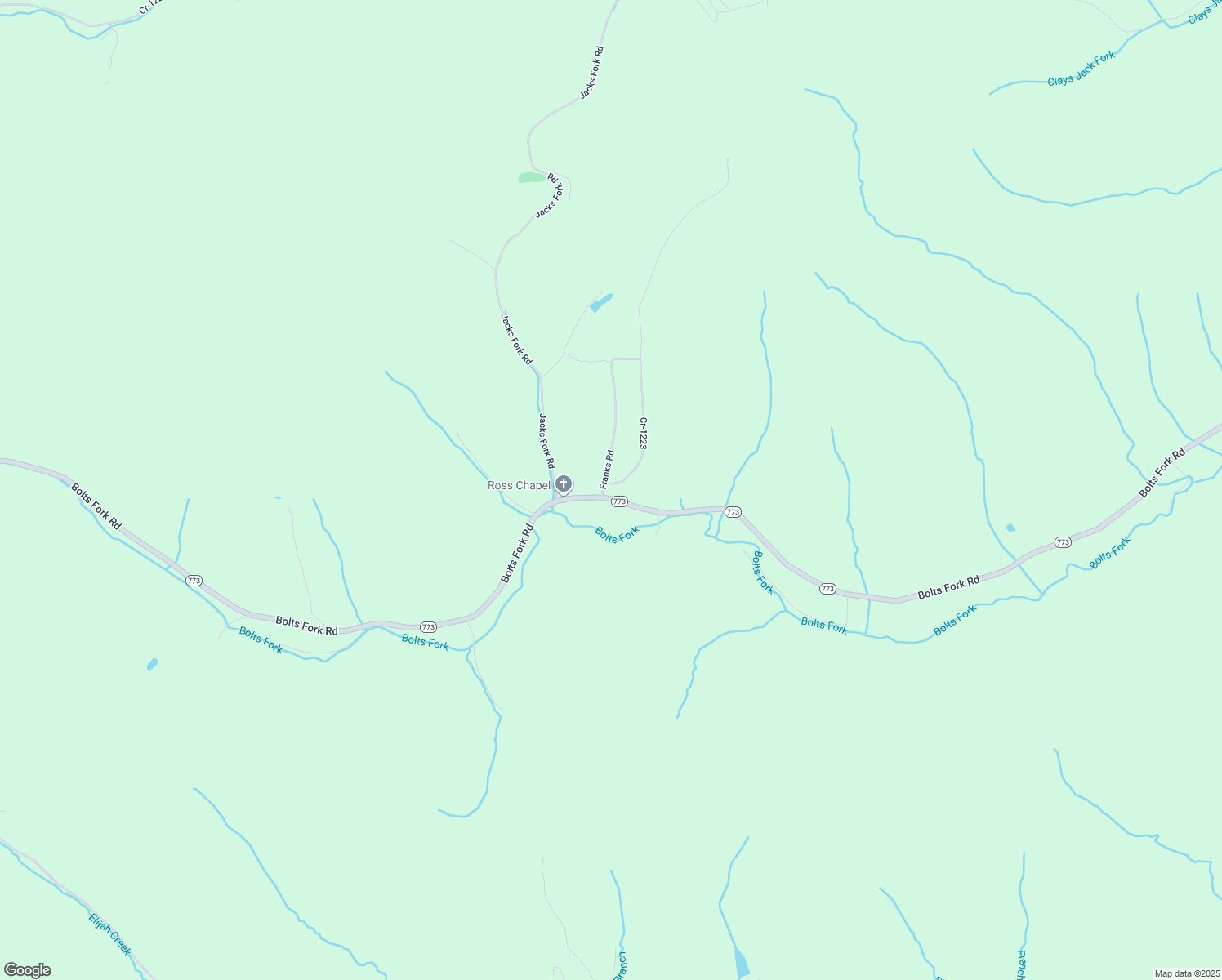 map of restaurants, bars, coffee shops, grocery stores, and more near 300 Cr-1223 in Rush