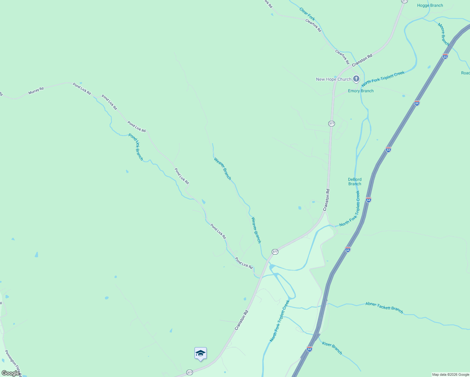 map of restaurants, bars, coffee shops, grocery stores, and more near 160 Wild Ridge Road in Morehead