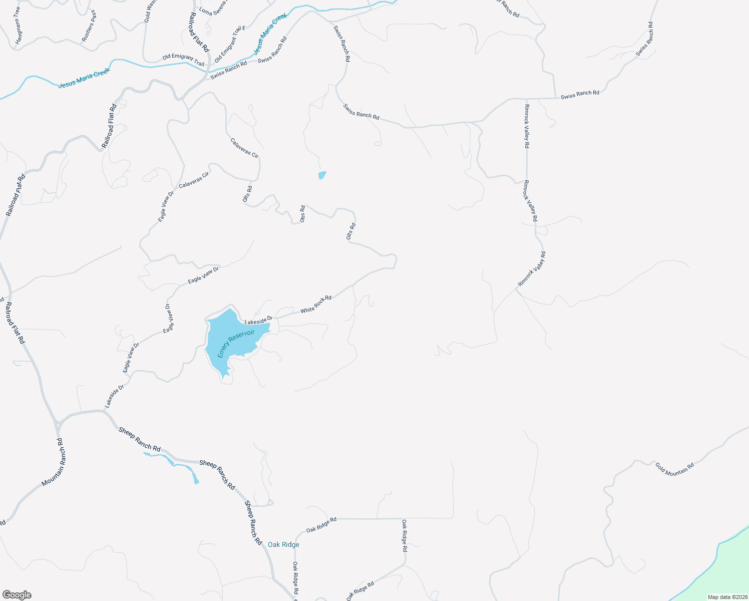 map of restaurants, bars, coffee shops, grocery stores, and more near 383 Lakeview Drive in Mountain Ranch