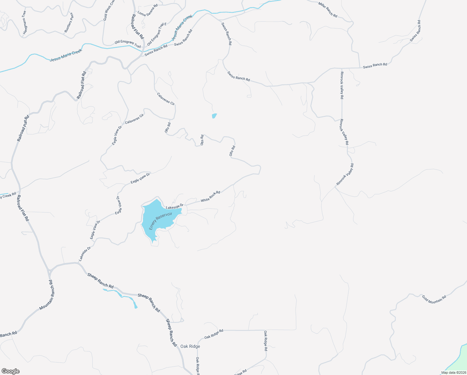 map of restaurants, bars, coffee shops, grocery stores, and more near 383 Lakeview Drive in Mountain Ranch