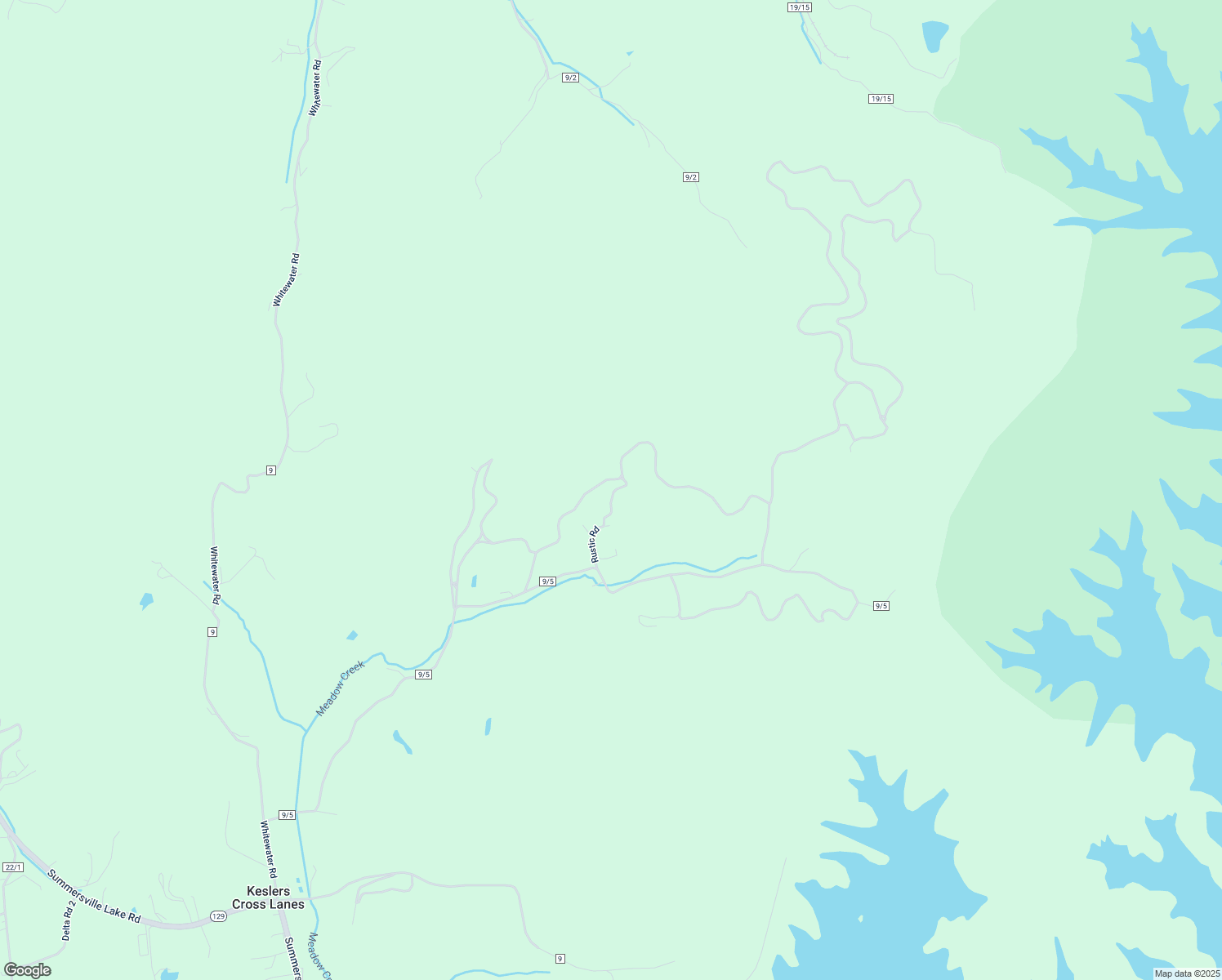 map of restaurants, bars, coffee shops, grocery stores, and more near 177 Rustic Road in Summersville
