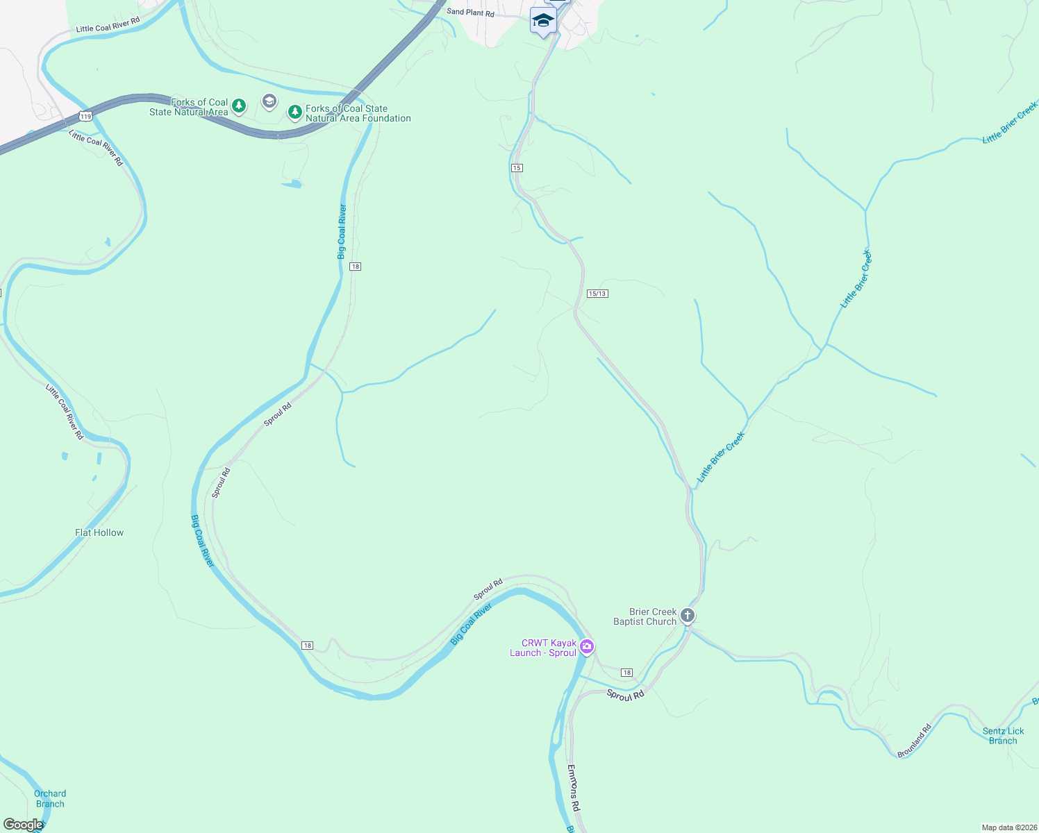 map of restaurants, bars, coffee shops, grocery stores, and more near 202 Ridgecrest Ln in Alum Creek