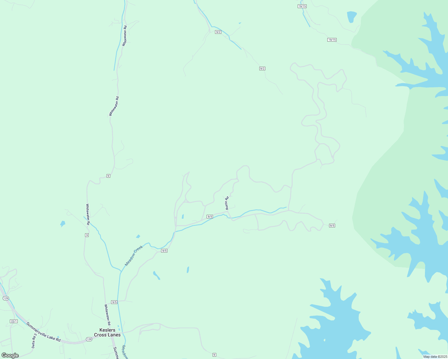 map of restaurants, bars, coffee shops, grocery stores, and more near 177 Rustic Road in Summersville