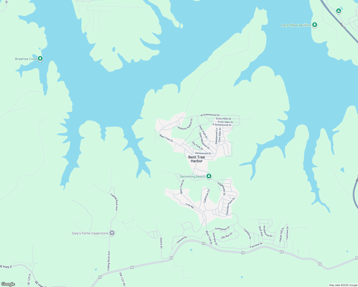 map of restaurants, bars, coffee shops, grocery stores, and more near 30440 Bent Tree Drive in Warsaw