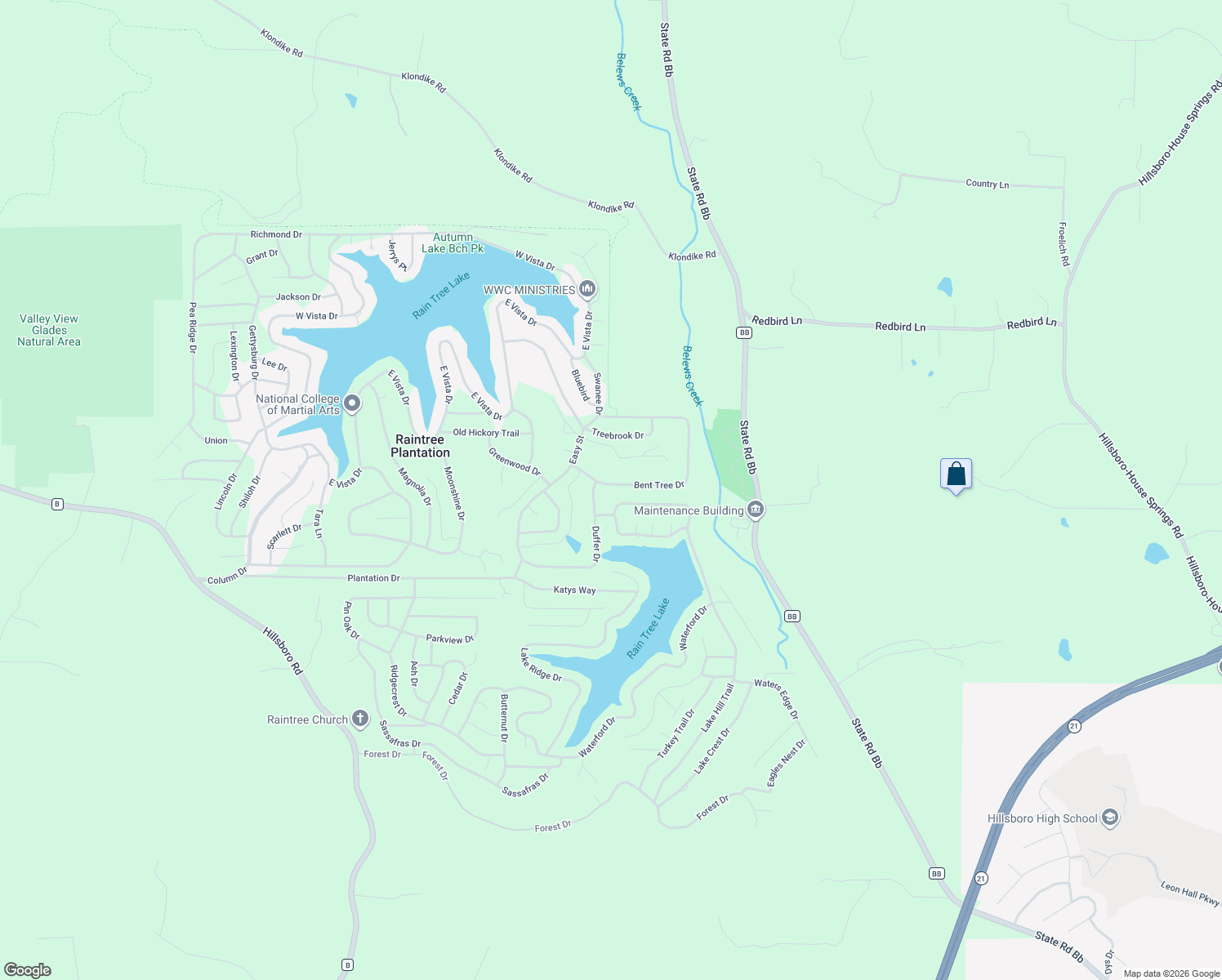 map of restaurants, bars, coffee shops, grocery stores, and more near 5630 Lake Hill Trail in Hillsboro