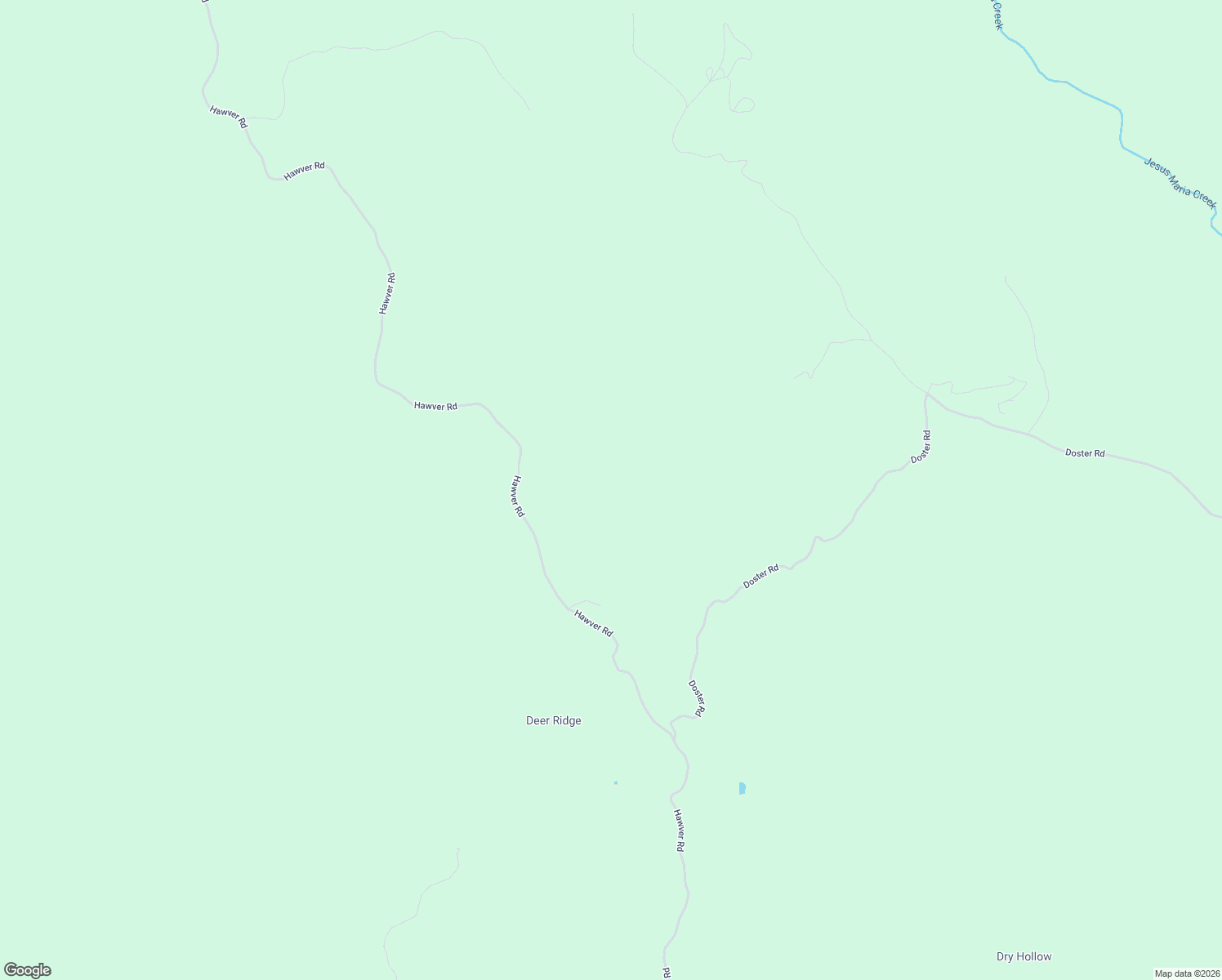 map of restaurants, bars, coffee shops, grocery stores, and more near 5370 Hawver Road in San Andreas