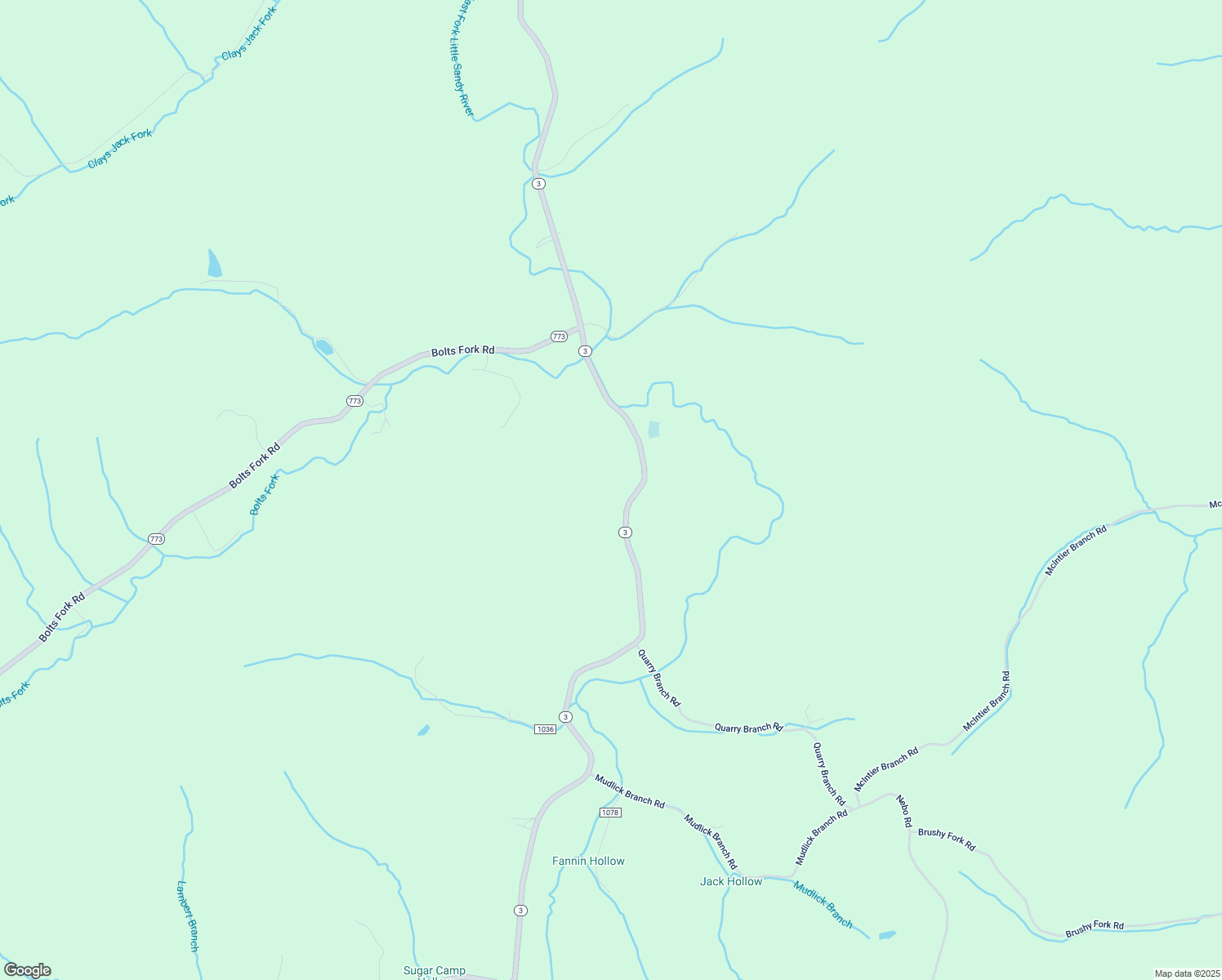 map of restaurants, bars, coffee shops, grocery stores, and more near 16991 Kentucky 3 in Louisa