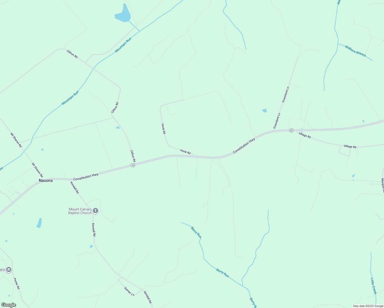 map of restaurants, bars, coffee shops, grocery stores, and more near 10641 Hook Road in Rapidan