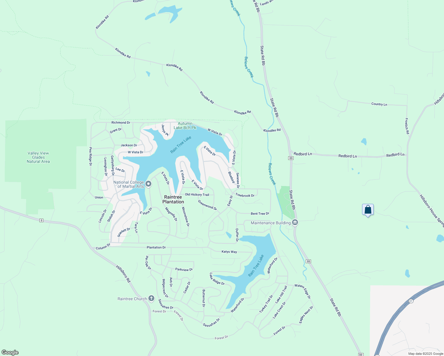 map of restaurants, bars, coffee shops, grocery stores, and more near 9464 Easy Street in Hillsboro