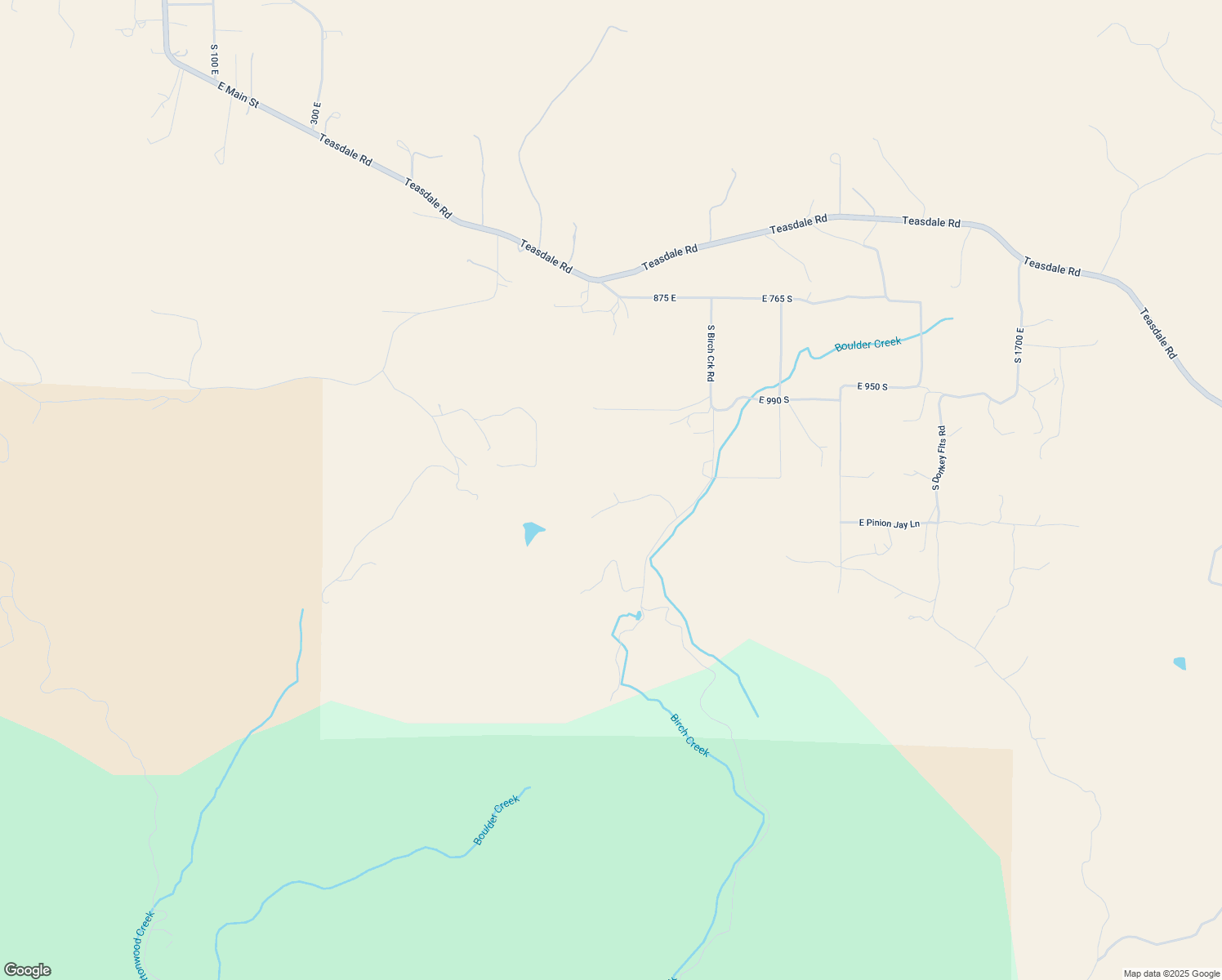 map of restaurants, bars, coffee shops, grocery stores, and more near 897 East Cocks Comb Drive in Teasdale