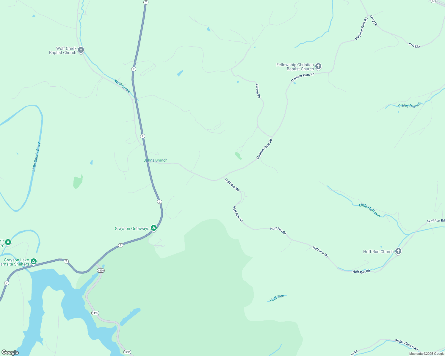map of restaurants, bars, coffee shops, grocery stores, and more near 2237-2245 Mayhew Flats Road in Grayson