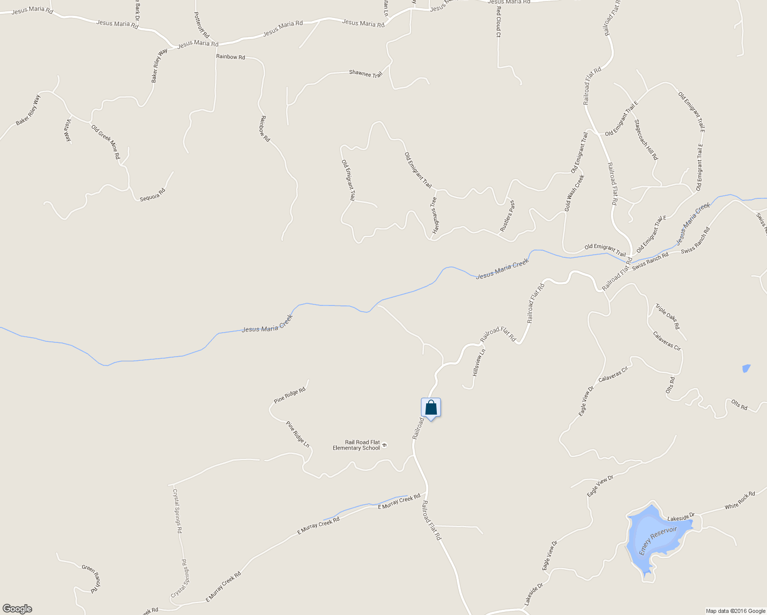 map of restaurants, bars, coffee shops, grocery stores, and more near 6880 Cedar Springs Rd in Mountain Ranch