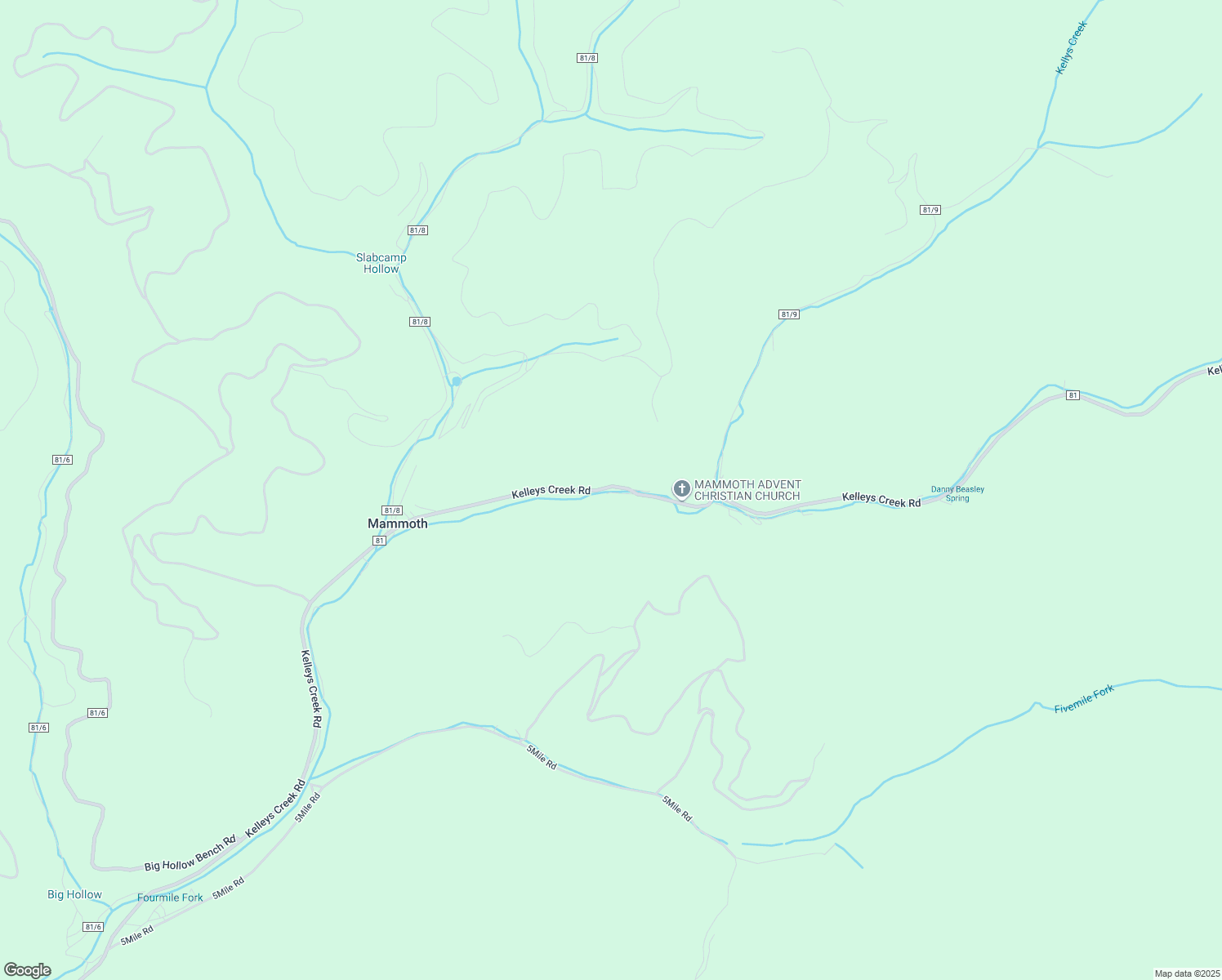 map of restaurants, bars, coffee shops, grocery stores, and more near Kelleys Creek Road in Cedar Grove