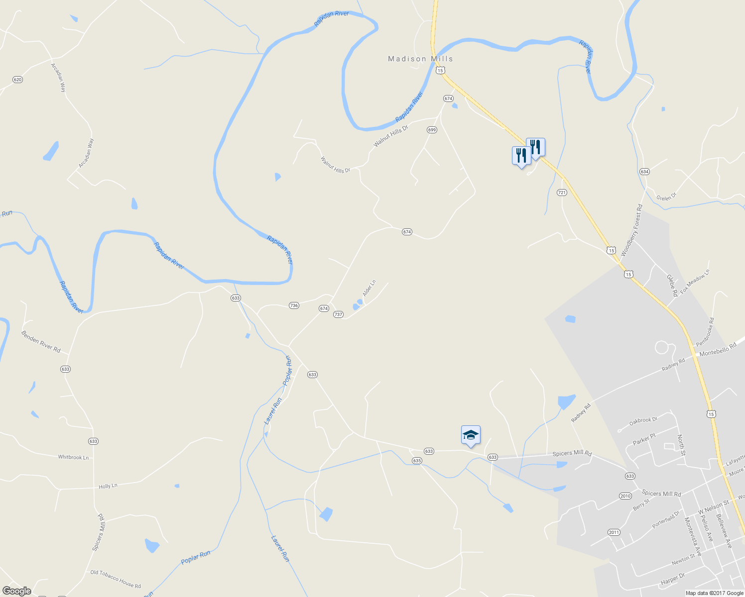 map of restaurants, bars, coffee shops, grocery stores, and more near 13257 Hackberry Road in Orange