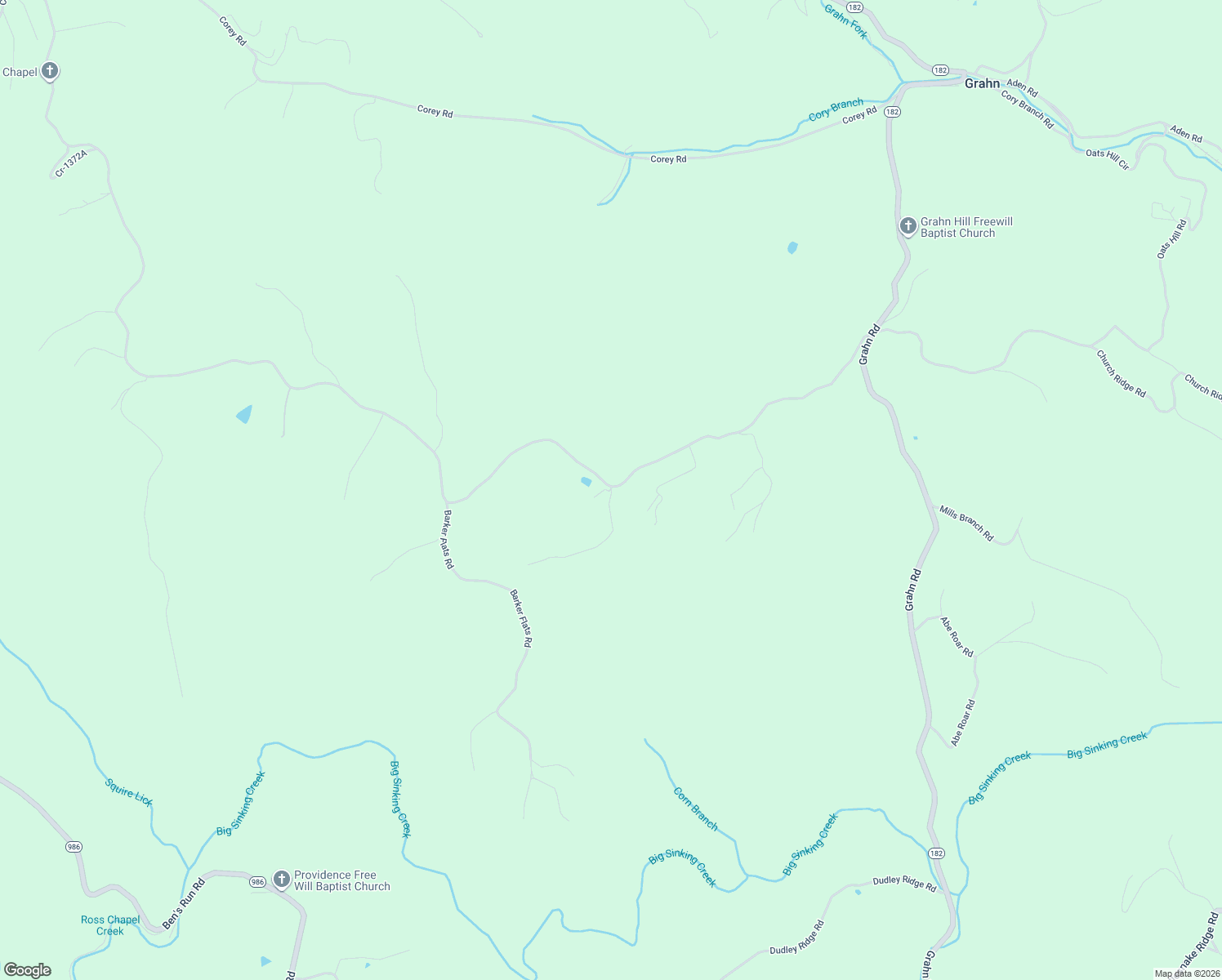 map of restaurants, bars, coffee shops, grocery stores, and more near 215 Dickerson Road in Olive Hill
