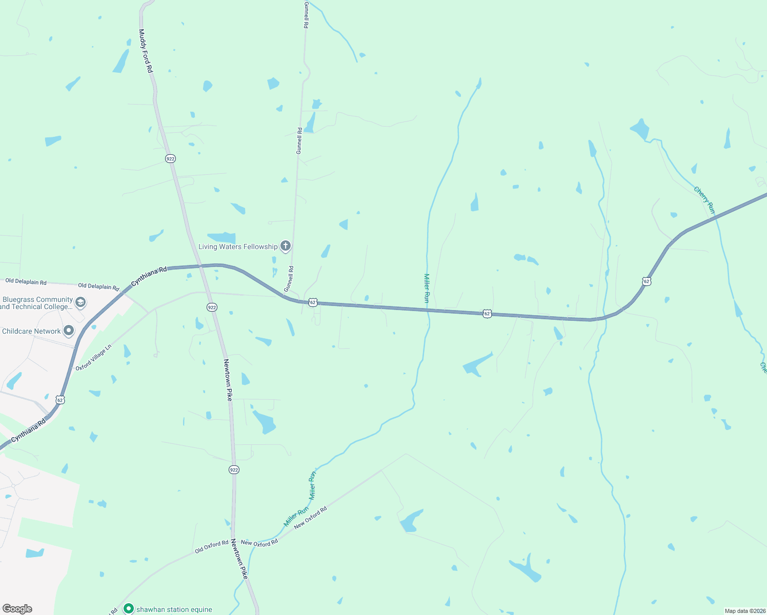 map of restaurants, bars, coffee shops, grocery stores, and more near 3688 Cynthiana Road in Georgetown