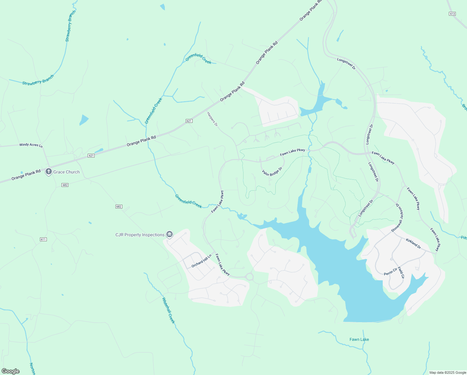 map of restaurants, bars, coffee shops, grocery stores, and more near 11601 Little Bay Harbor Way in Spotsylvania