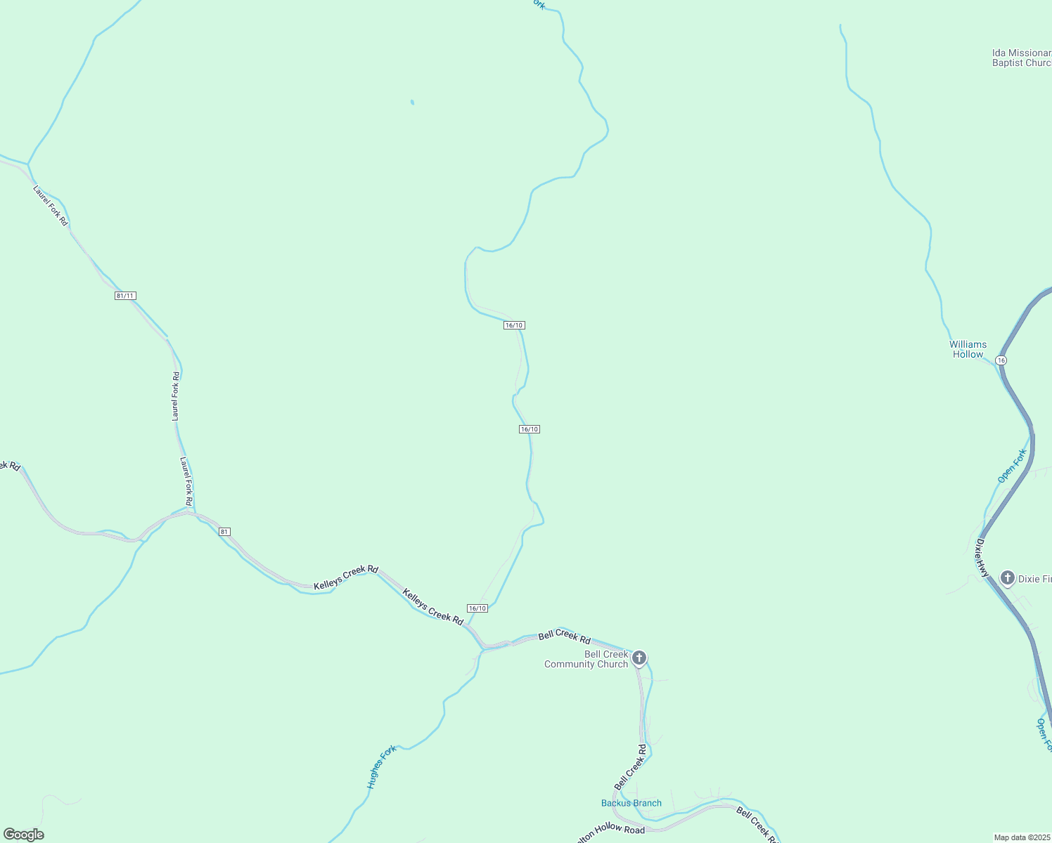 map of restaurants, bars, coffee shops, grocery stores, and more near Rock Camp-Belle in Lizemores