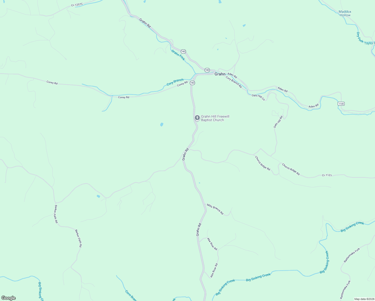 map of restaurants, bars, coffee shops, grocery stores, and more near 3902-3970 Grahn Road in Olive Hill